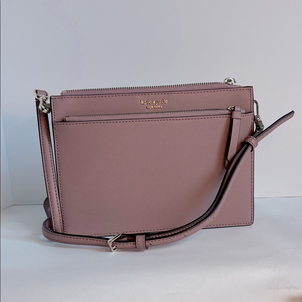 Kate Spade Cameron Zip Crossbody 
Dusty Pink